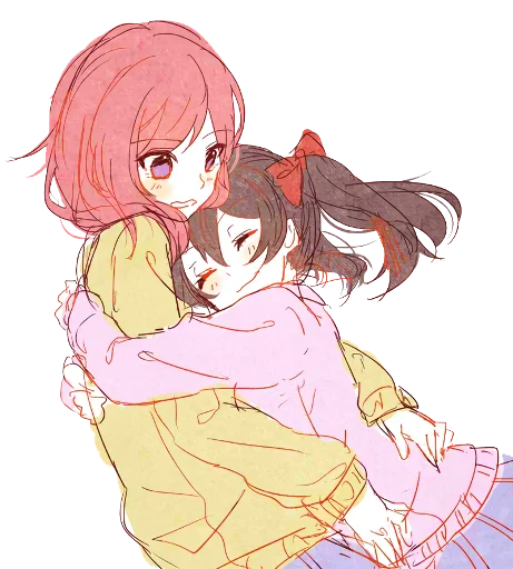 Telegram Sticker «Anime Hugs, Kisses & Random» ❤️