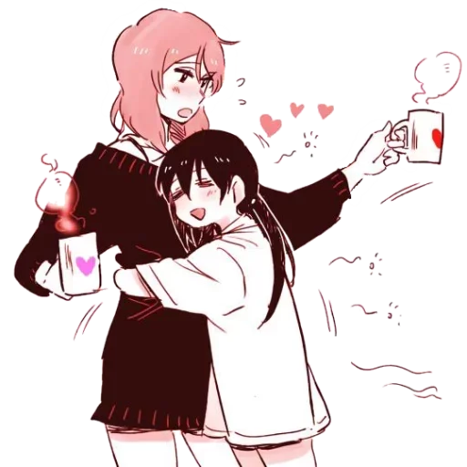 Стікер Anime Hugs, Kisses & Random ❤️