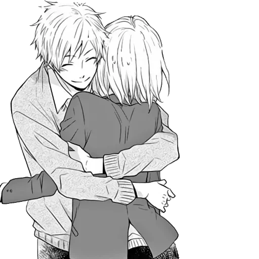 Стікер Telegram «Anime Hugs, Kisses & Random» ❤️