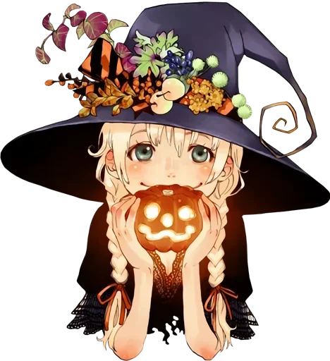 Стикер Telegram «Anime Halloween» 🙀