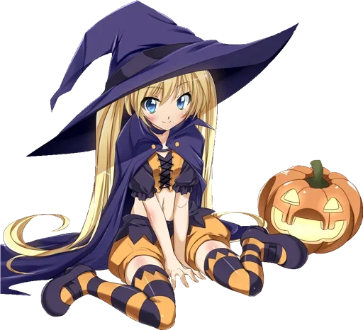 Telegram stiker «Anime Halloween» 😈