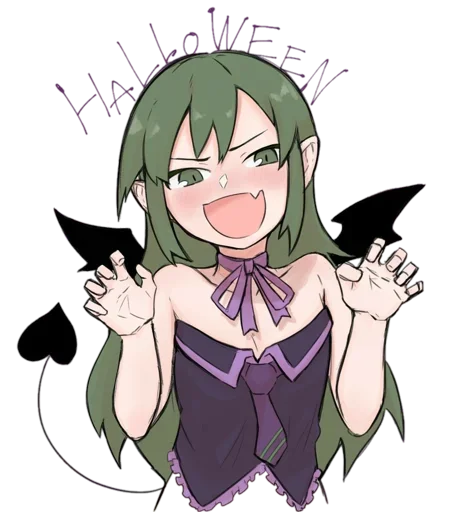 Anime Halloween stiker 😈