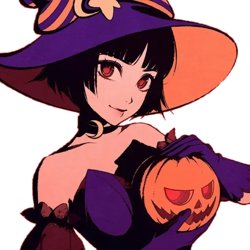 Anime Halloween stiker 🎃