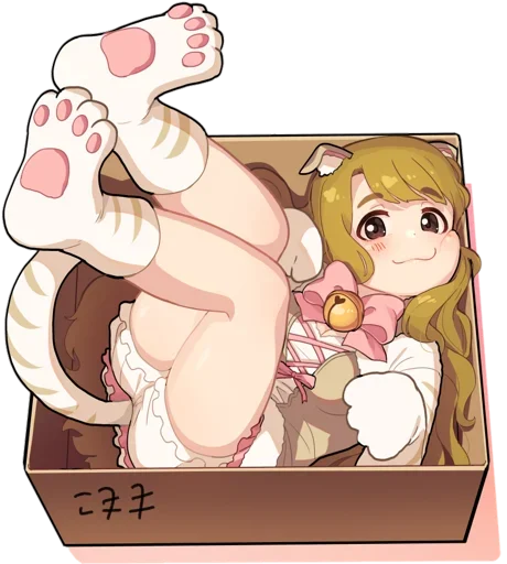 Telegram stiker «Anime pet 😸» 😸