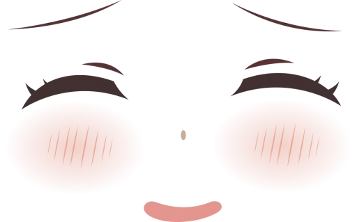 Стикер Telegram «Anime face» 😟