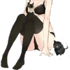 Telegram emojisi «Animegirl Emoji» 🦵