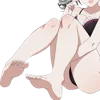 Telegram emojisi «Animegirl Emoji» 👣
