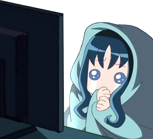 Стікер Telegram «Anime Reactions 2» 😭