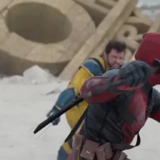 Стикер Deadpool and Wolverine 🔴