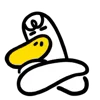 Эмодзи телеграм Annoying Duck