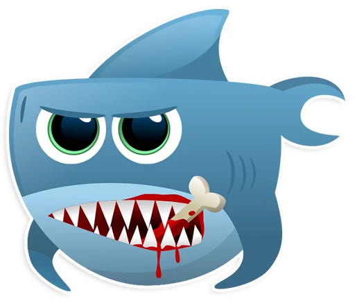 Telegram stikerlari AntiLand Shark