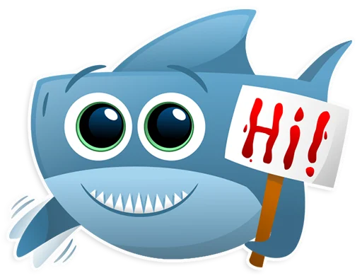 Telegram stiker «AntiLand Shark» ✋