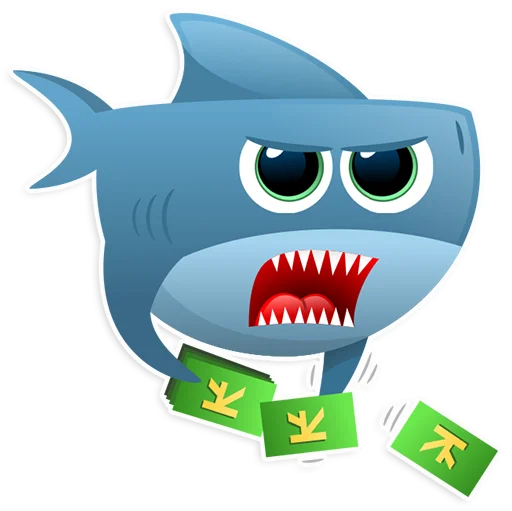 Telegram Sticker «AntiLand Shark» 🤑