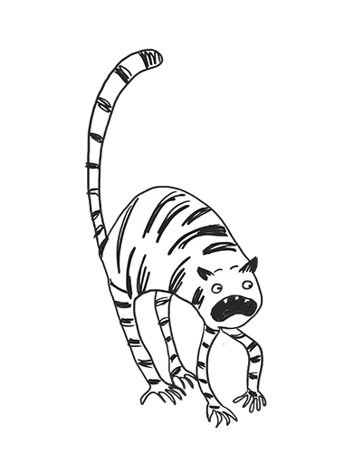 Telegram stiker «Anxious Tigers» 😨