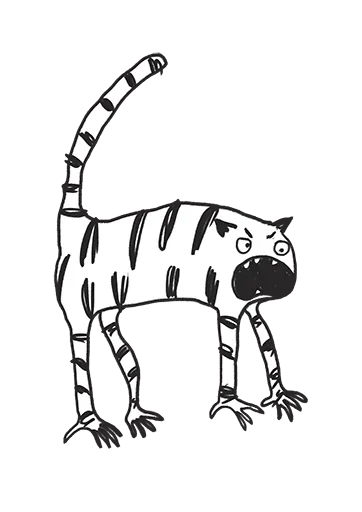 Telegram Sticker «Anxious Tigers» 😡