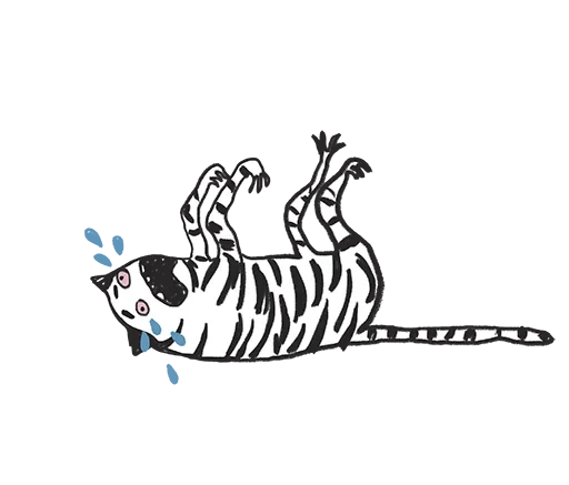 Telegram Sticker «Anxious Tigers » 😭