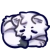 Arctic Fox emoji 😴