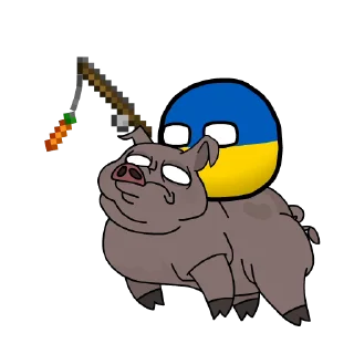 Art's Countryballs sticker 🐷