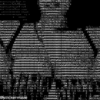 Стикер 18+ ASCII art ⭐