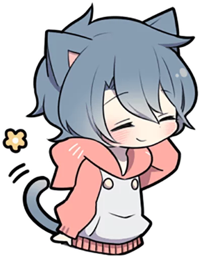 Telegram stiker «Ash Kitten» ☺️