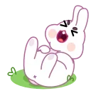 Asian Bunny  emoji 🤣