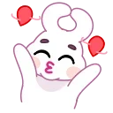 Telegram emoji Asian Bunny 