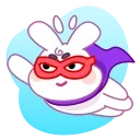 Asian Bunny  emoji 🦸‍♂