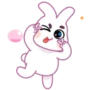 Asian Bunny  emoji ✌