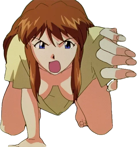 Telegram Sticker «A lot of Asuka (Evangelion)» 👀