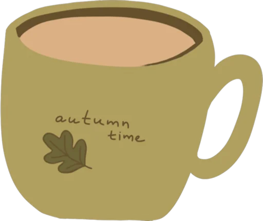 Autumn time stiker 🫖
