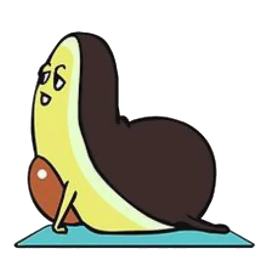 Telegram Sticker «Avocado Guy» 😙