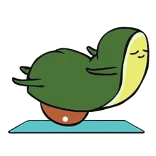 Telegram Sticker «Avocado Guy» 😙