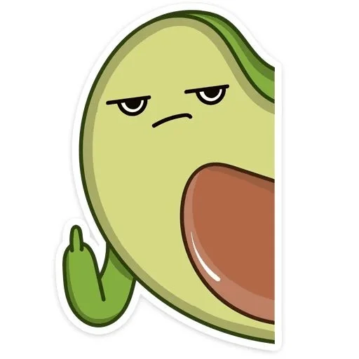 Telegram stickers Avocado