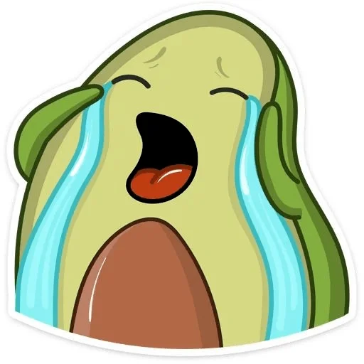 Telegram Sticker «Avocado» 😭