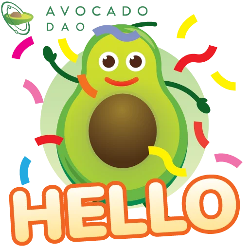 Telegram stikerlari Avocado Guild