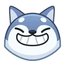 Wolf Awoo Emoji emoji 😁