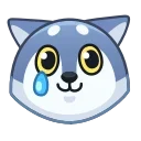 Wolf Awoo Emoji  sticker 🥲