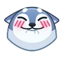 Стикер Wolf Awoo Emoji  ☺️