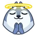Эмодзи Wolf Awoo Emoji  😇