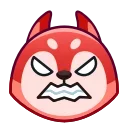 Стикер Wolf Awoo Emoji  😡