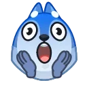Wolf Awoo Emoji  sticker 😨