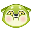 Стикер Wolf Awoo Emoji  🤢