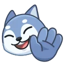 Стикер Wolf Awoo Emoji  👋