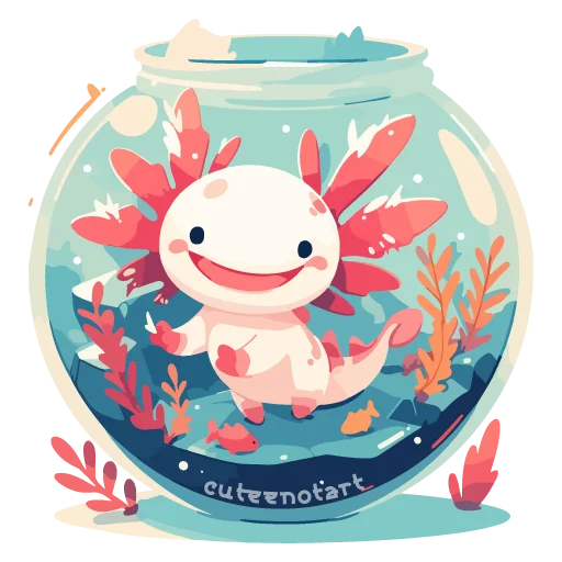 Стікер Telegram «Axolotl» 💕