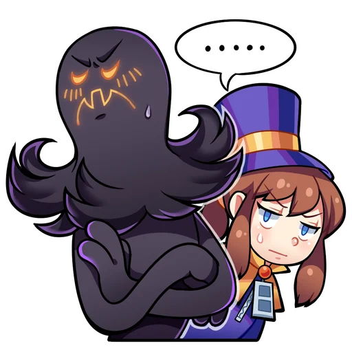 Telegram Sticker «A Hat In Time» 😐