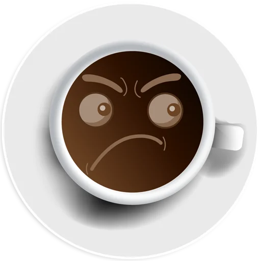 Telegram Sticker «Abaryhien Coffee» 😠