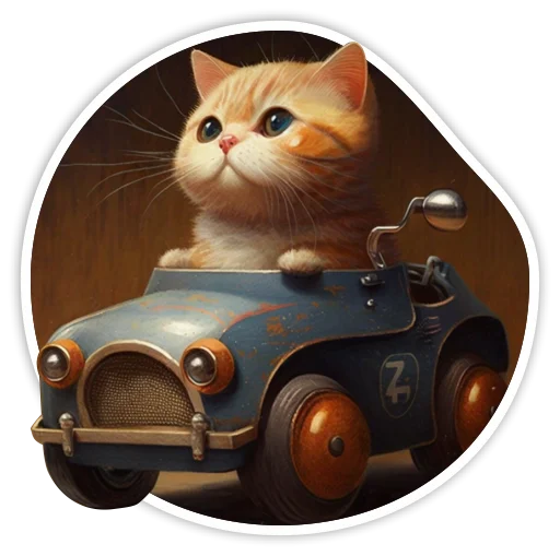 Telegram Sticker «adadem cats» 🚜