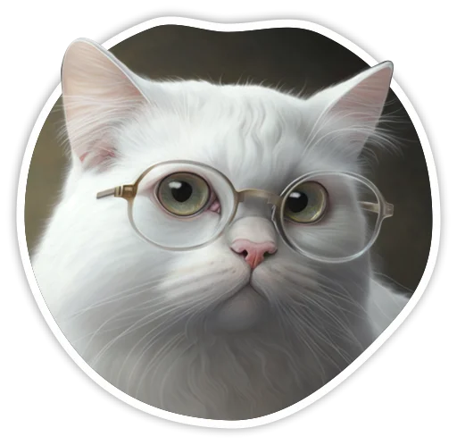 Telegram Sticker «adadem cats» 🧐