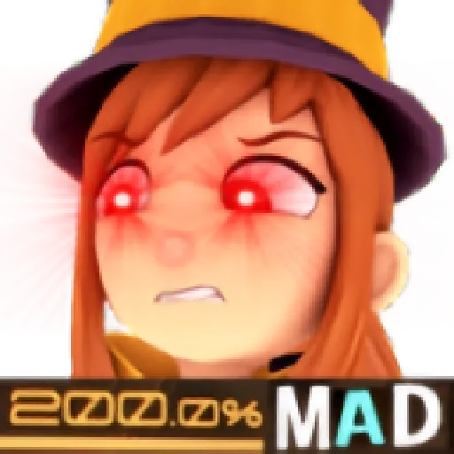 A Hat In Time Memes sticker 😡