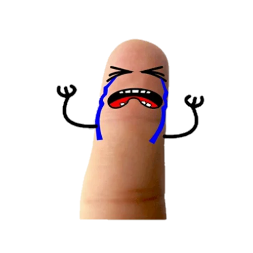 finger 2 emoji 😭